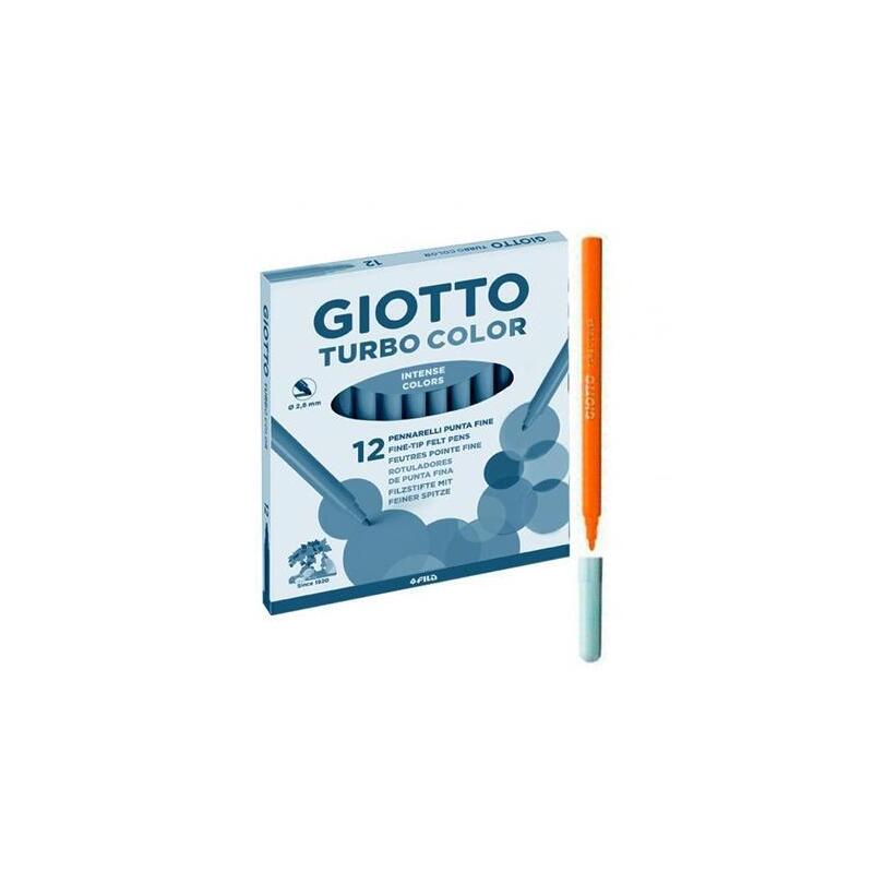 Giotto Rotuladores De Colores Turbo Color Estuche De 12 Naranja