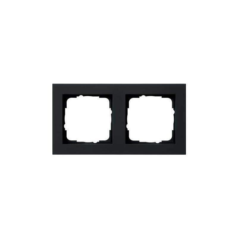 Gira 021209 Abdeckrahmen 2f Gira E2 Schwarz