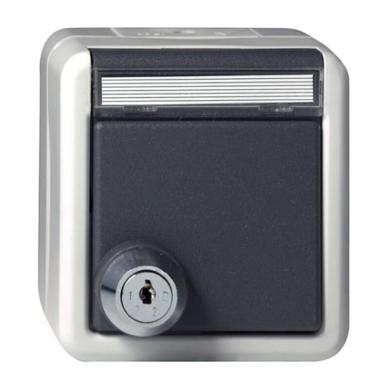 Gira 456730 Schuko Kd Schloss Sortiert + Bsf Wg Ap Grau