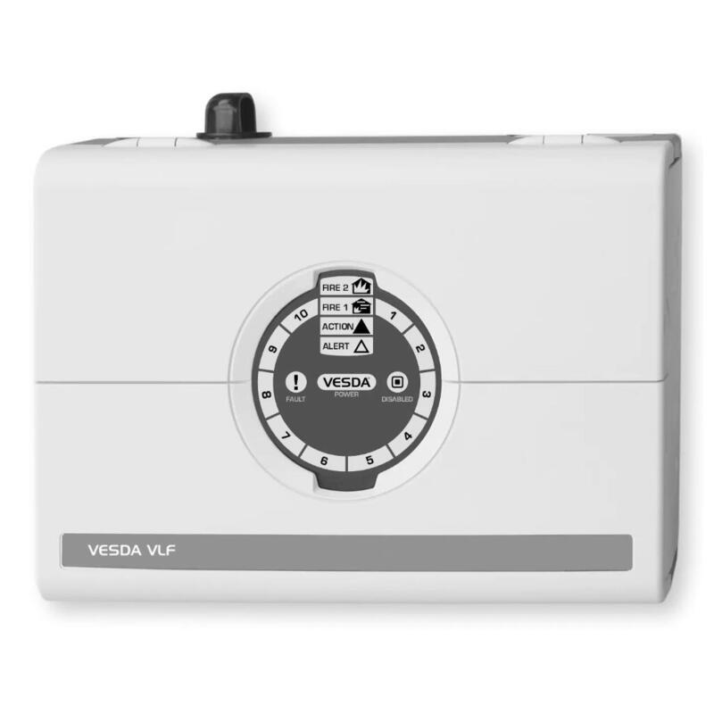 Globalty 516.018.021 Vlf-250-01 - Sistema De Aspiración Vesda Laser Focus De 1 Canal. 1 Tubería Total 25m. Con Leds
