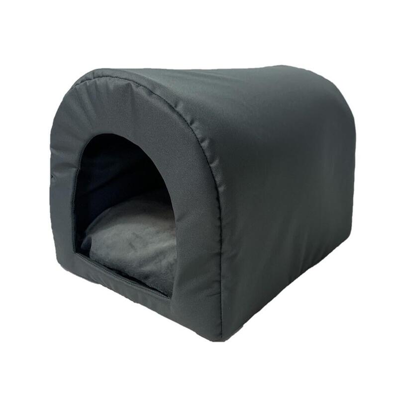 Go Gift Cama Para Perros Y Gatos - Grafito - 40 X 33 X 29 Cm