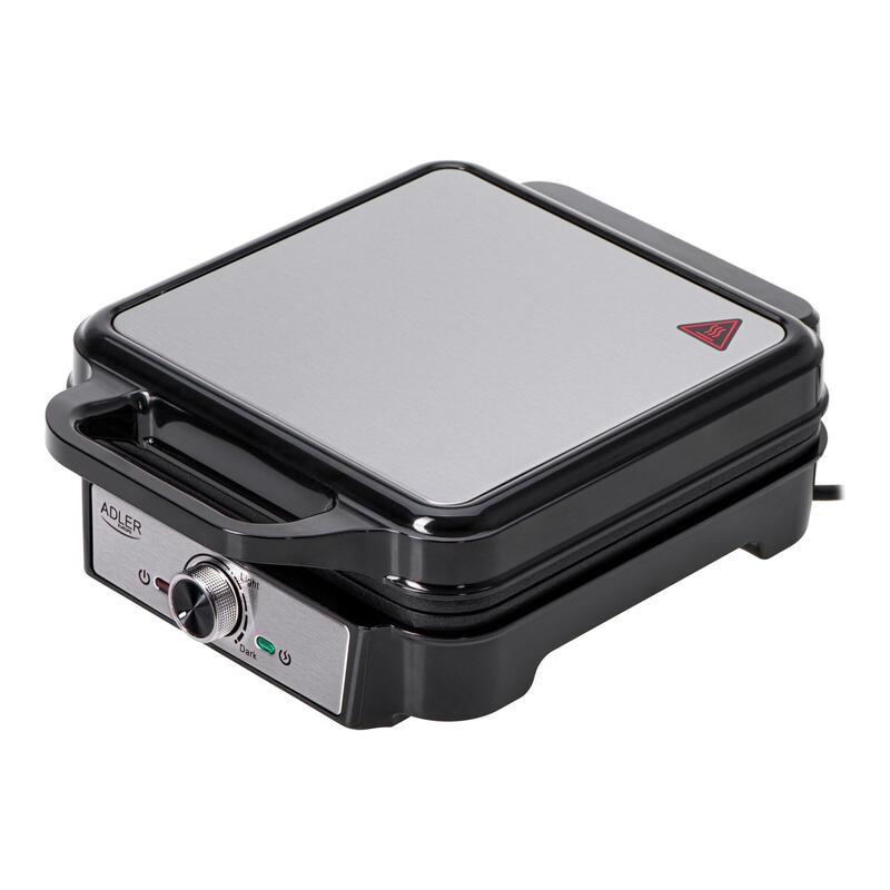 Gofrera Adler Ad 3083 4 Gofres 1800 W Negro, Plata