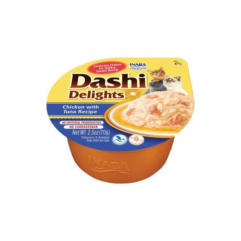 Golosina Para Gatos Inaba Dashi Delights Caldo De Pollo Y Atún 70g