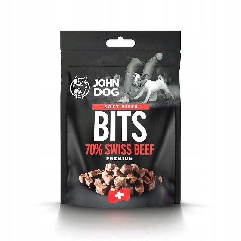 John Dog Soft Bites Bits Beef 70% - Golosina Para Perros - 100g