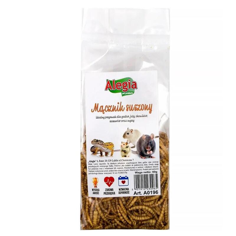 Golosina Para Roedores Alegia Dried Mealworm 60g
