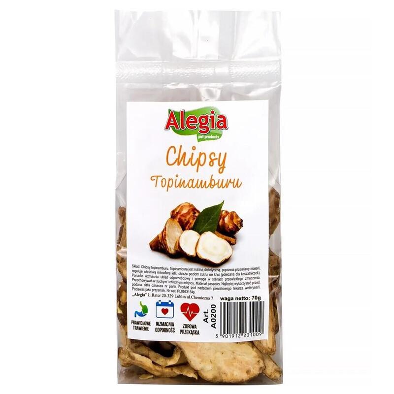 Golosina Para Roedores Y Conejos Alegia Jerusalem Artichoke Chips 70g