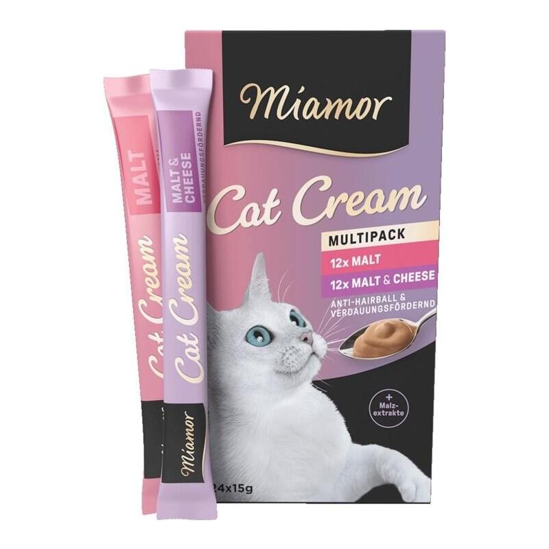 Golosinas Para Gatos Miamor Crema De Malta Para Gatos 24x15g