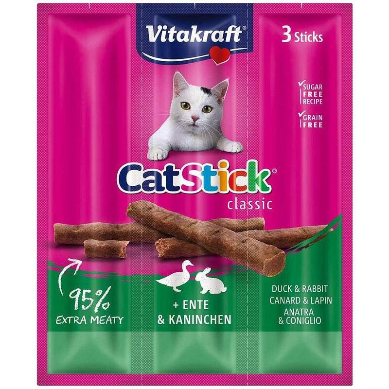 Golosinas Para Gatos Vitakraft Catstick Classic Pato Y Conejo 18g