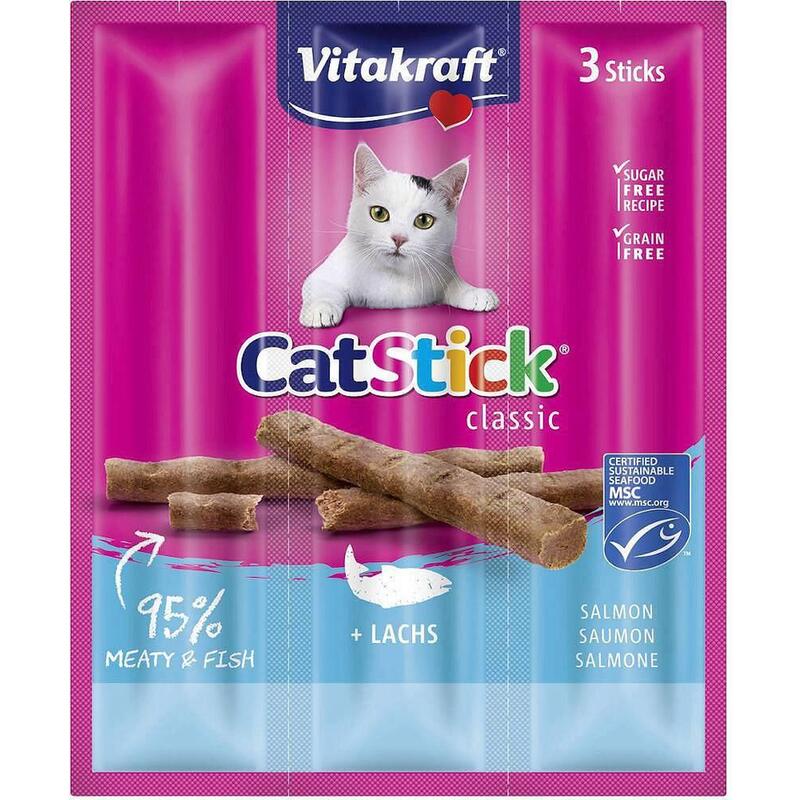 Golosinas Para Gatos Vitakraft Catstick Classic Salmón 18g