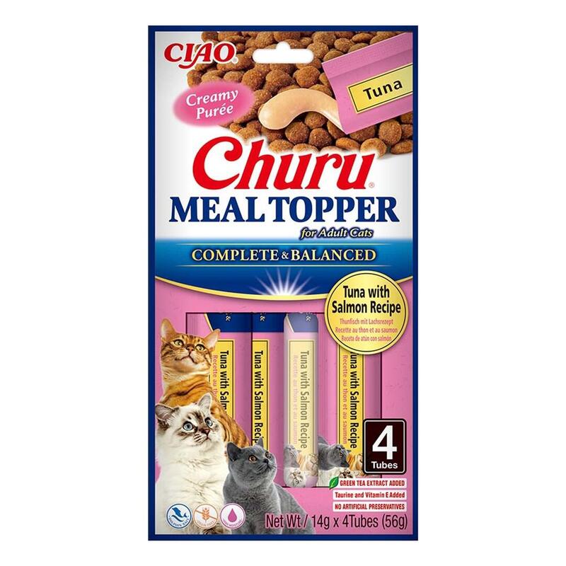 Goma Para Gatos Inaba Churu Meal Topper Tuna With Salmon 4 X 14g