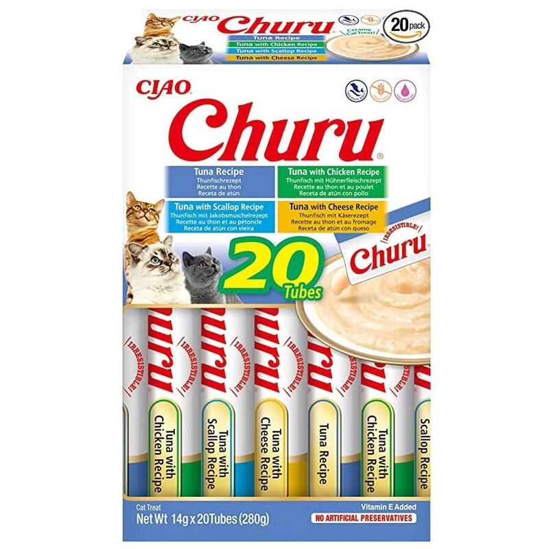Goma Para Gatos Inaba Churu Variety Box Tuna 20 X 14g