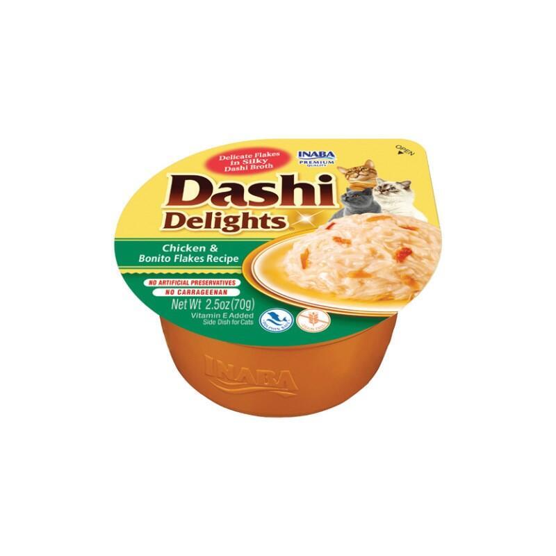 Goma Para Gatos Inaba Dashi Delights Chicken With Bonito Flakes In Broth 70g