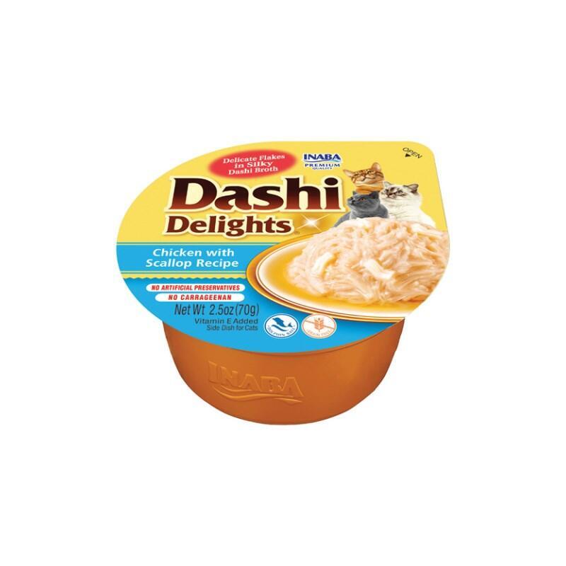 Goma Para Gatos Inaba Dashi Delights Chicken With Scallop In Broth 70g