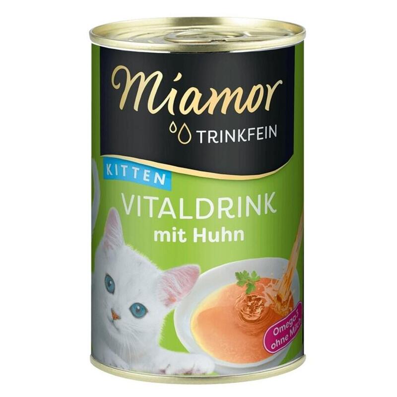 Goma Para Gatos Miamor Trinkfein Kitten Vitaldrink With Chicken 135ml