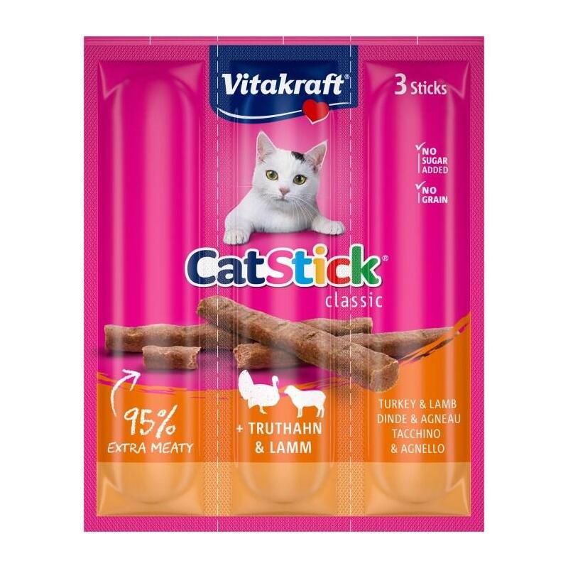 Goma Para Gatos Vitakraft Cat Stick Turkey And Lamb 18g