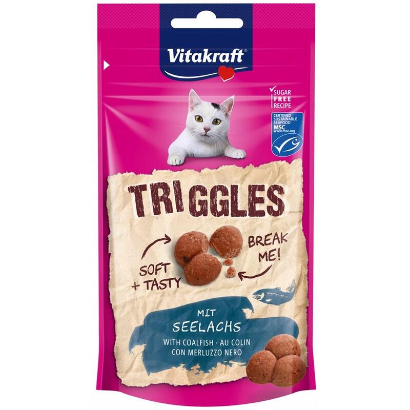 Goma Para Gatos Vitakraft Triggles Coalfish 40g