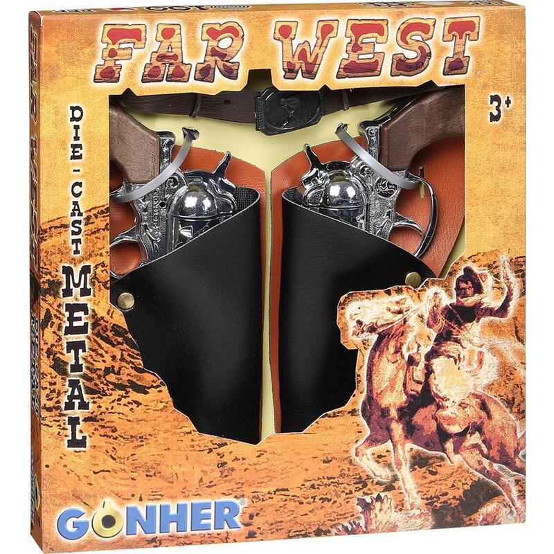 Gonher Cowboy Set - 2 Revolvers And A Belt