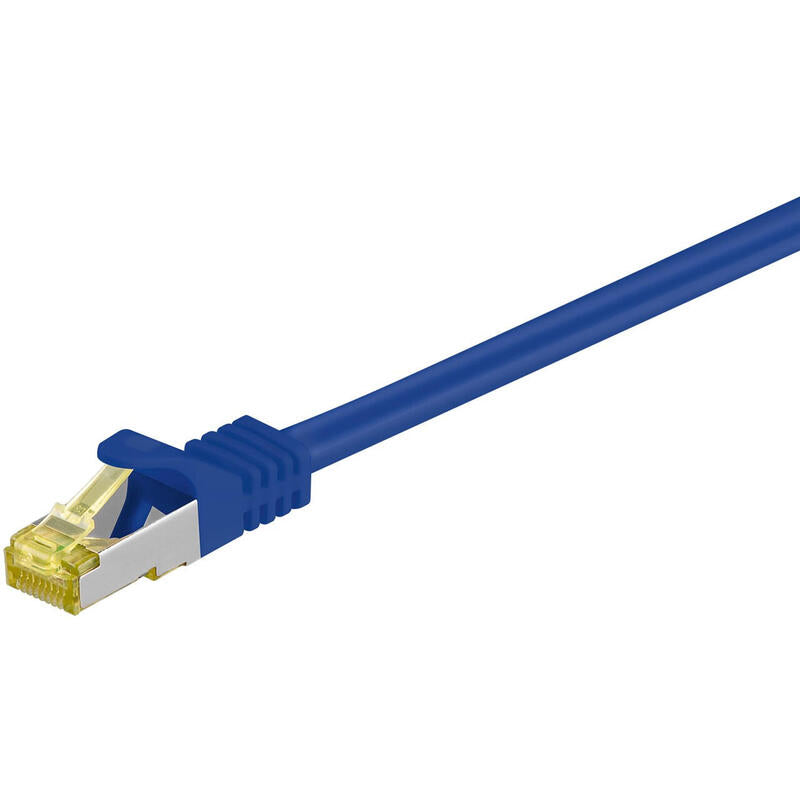 Latiguillo Cat 7, S/Ftp, 10.00 M, Azul, Lszh Goobay