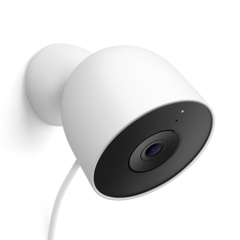 Google Nest Cam Outdoor (Con Cable, 2 Gen.) - Cámara De Seguridad Para Exteriores Con Vídeo 2k - Funciona Con Google Home - Nieve