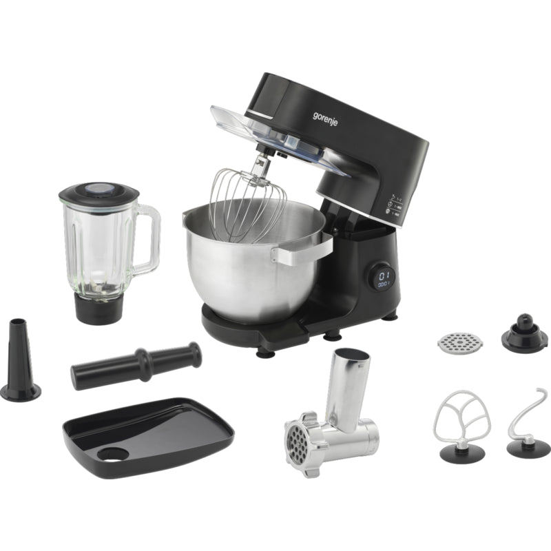 Gorenje Mmc1000scb Kitchen Machine, 1000 W, Bowl Capacity 6 L, Number Of Speeds 12, Built-In Scales, Black
