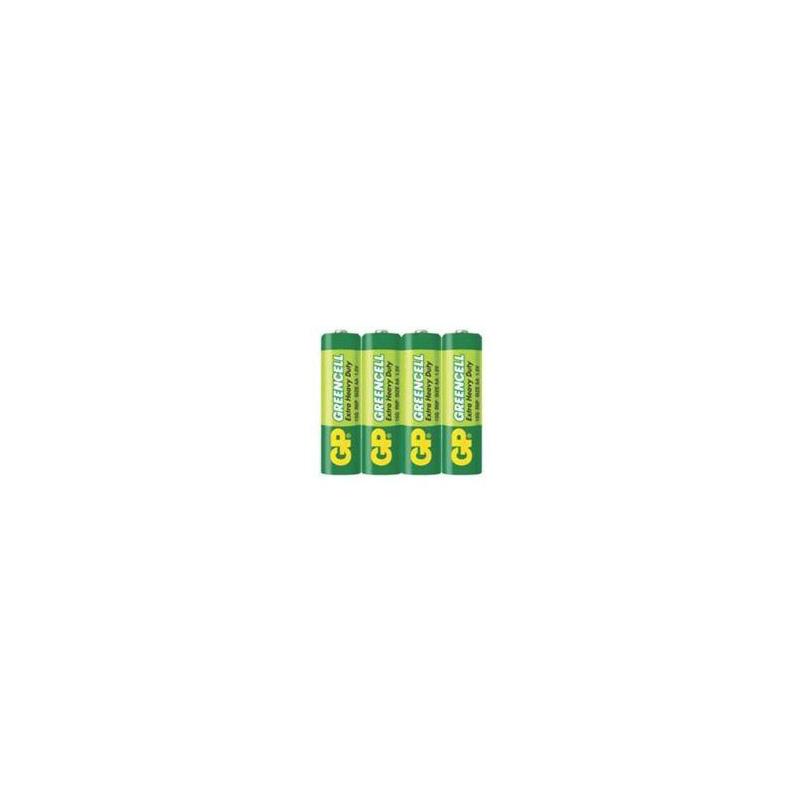 Gp Battery (Aa) Greencell Zink Carbon R6/Aa 15g-S4 (4 Batteries/ Shrink) 1.5v