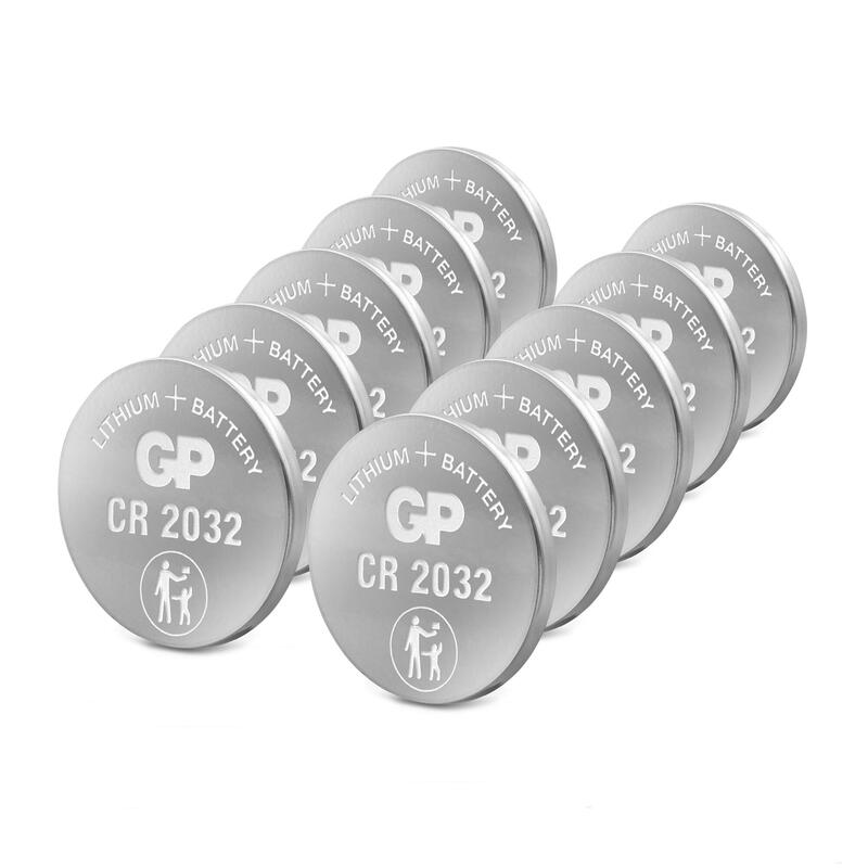 Gp Battery Cr2032 Gp Pila De Botón De Litio 3 Voltios, Batería 10 Piezas Gpcr2032std900c10