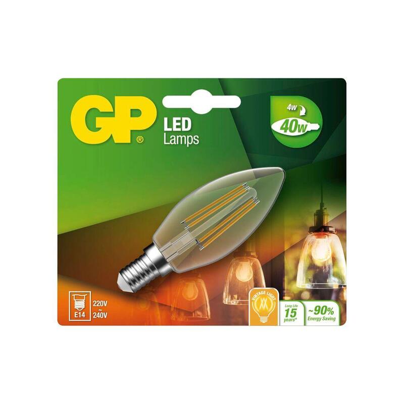 Gp Lighting Filament Candle E14 4w (40w) 470 Lm Gp 078128