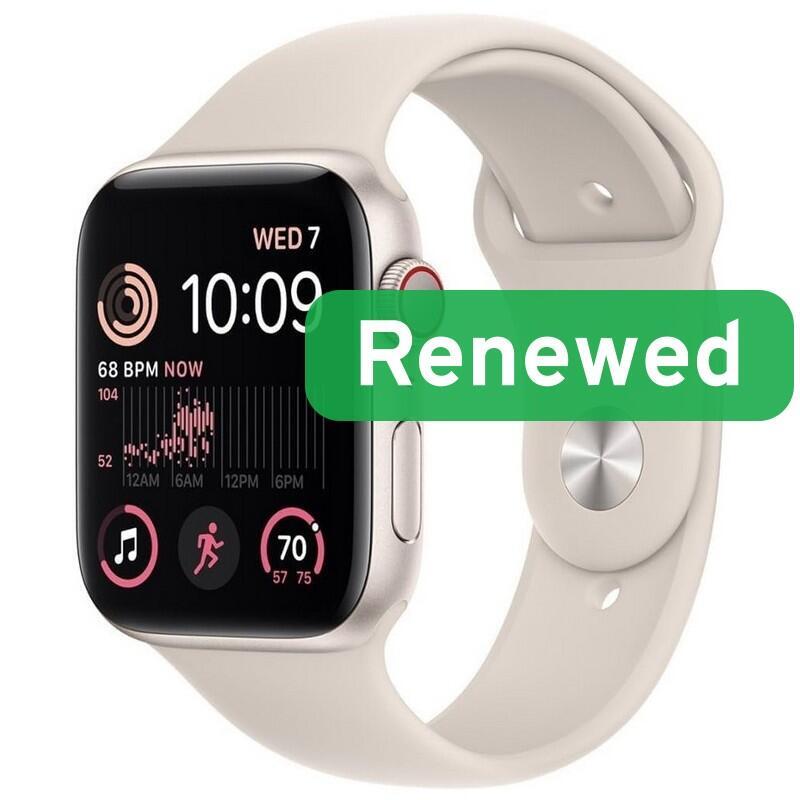 Grade B Apple Watch Se2 Lte 40mm 1.57" Retina Oled Ltpo Lte Starlight Watchos