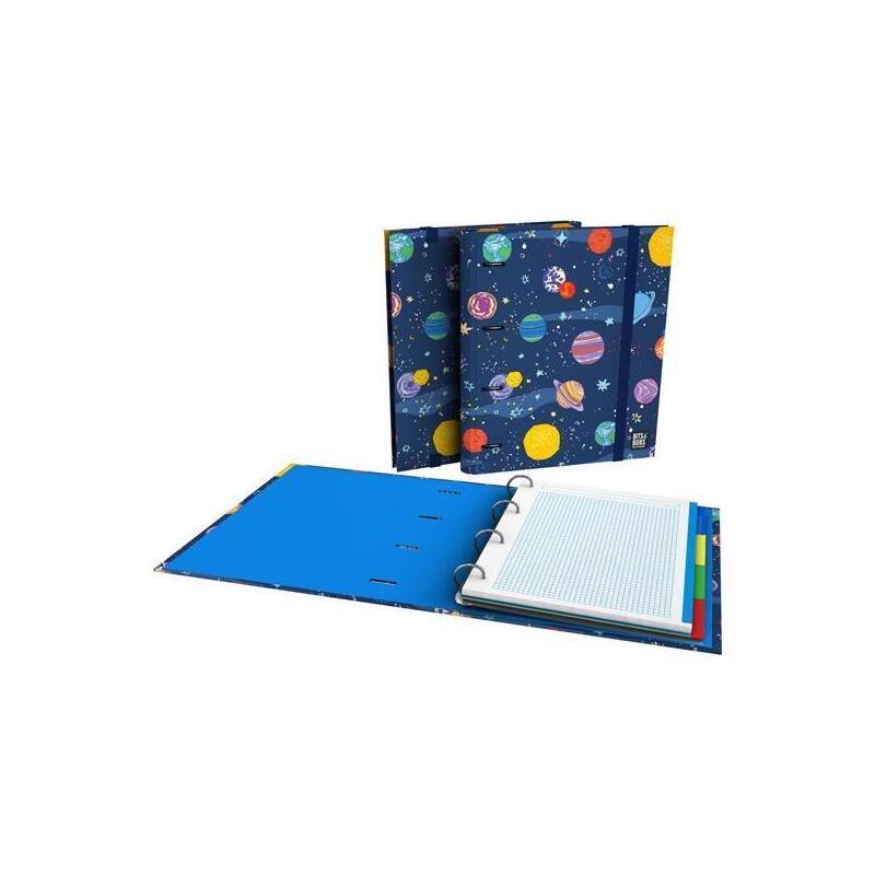 Grafoplás Carpeta Anillas 4x35mm Carpebook Cartón Forrado A4 C/Recambio 100h 5x5 Fsc Bits&Bobs 24 Space