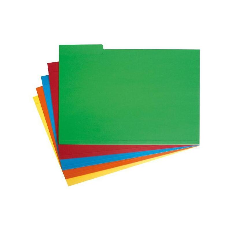 Grafoplás Subcarpeta Con Pestaña Lateral Folio Cartulina Naranja -50u-