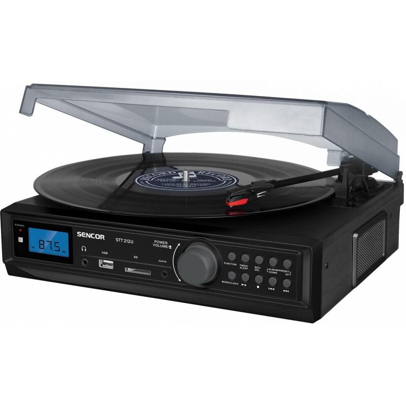 Gramofon Stt 212u Cyfrowy Tuner Fm, Usb/Sd, Mp3, Bt