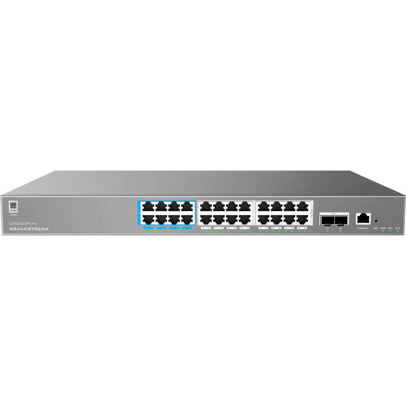 Grandmream Gwn7803ph Pro ? Enterprise Layer 2++ Managed Switch ? 24× Gigabit Rj45 (Poe/Poe+) + 2× Gigabit Sfp+