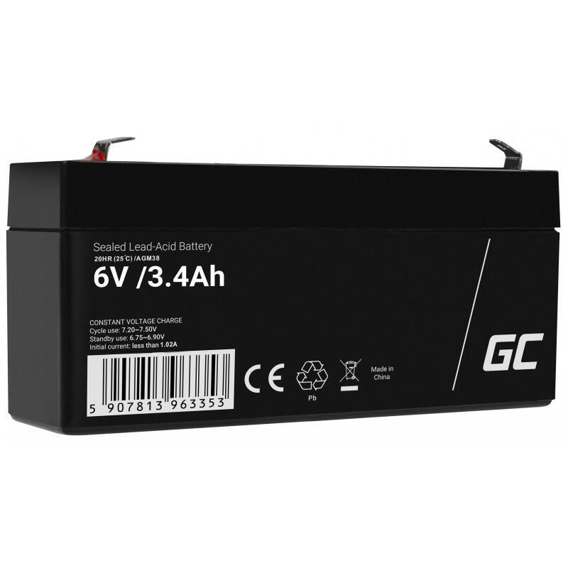 Green Cell Agm38 Batería Para Sistema Ups Sealed Lead Acid (Vrla) 6 V 3,4 Ah