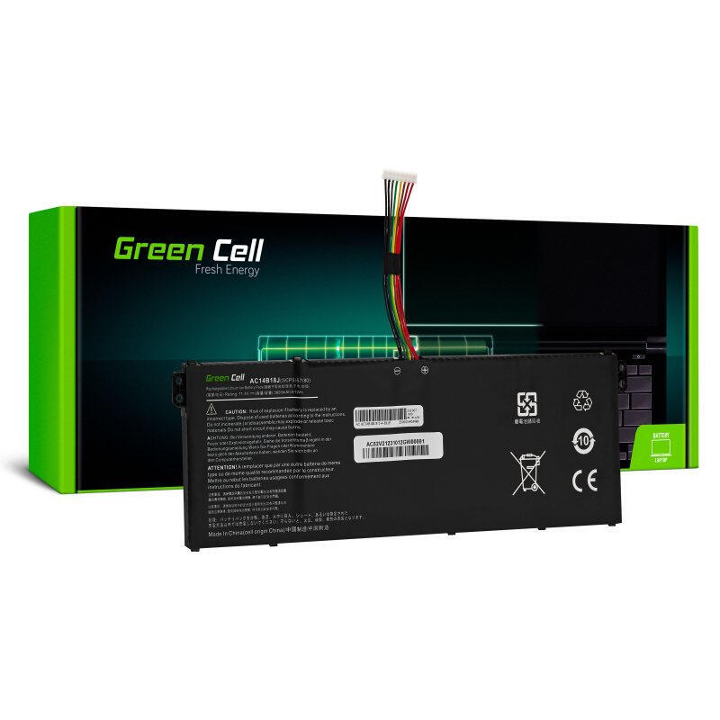 Green Cell Bateria Ac14b13j Ac14b18j 11.4v 3600mah Para Acer Aspire 3 A315 Es1