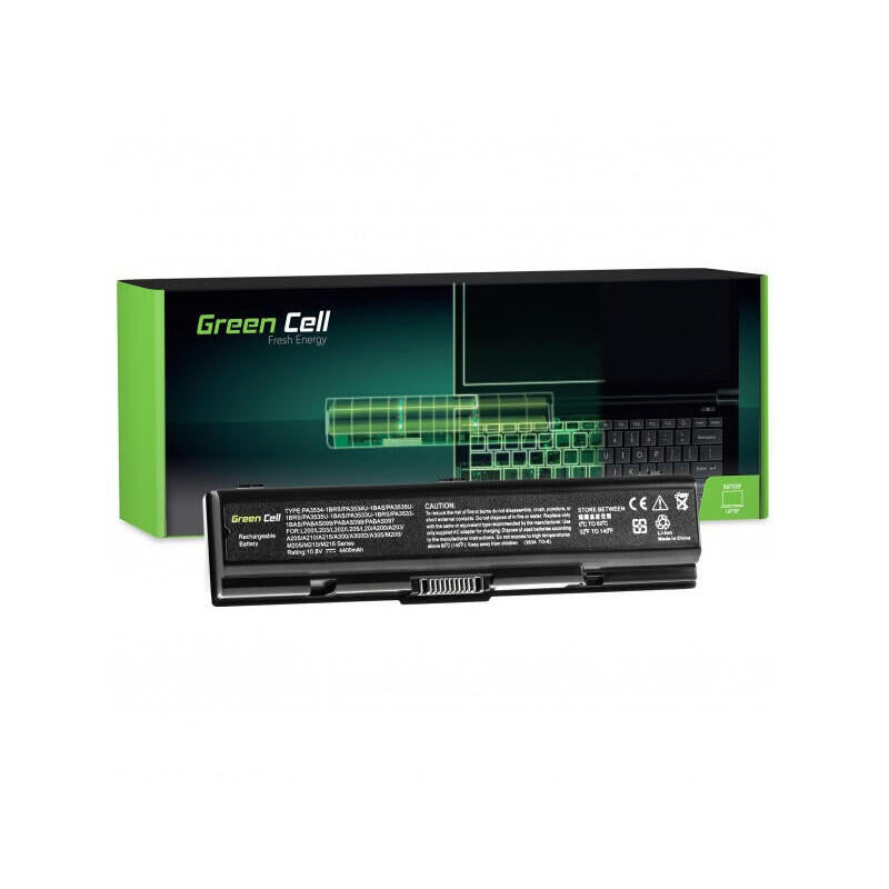Green Cell Batería Para Toshiba Satellite A200 A300 A500 L200 L300 L500 / 11,1v 4400mah