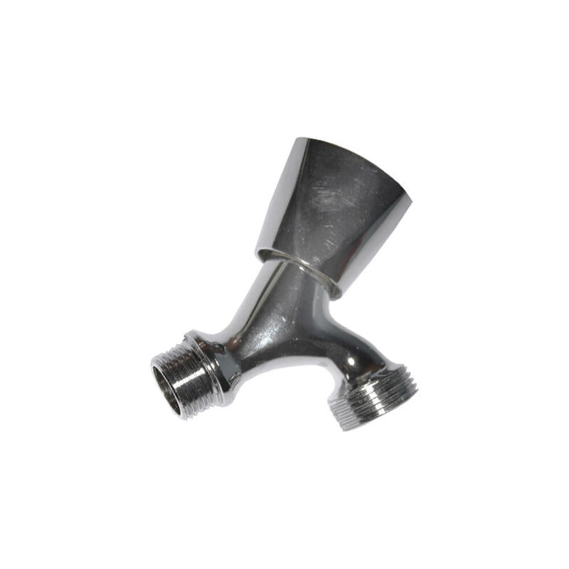 Grifo De Lavadora Basico 1 Salida V/Metal Cromo 1/2" - 3/4" (Envasado)