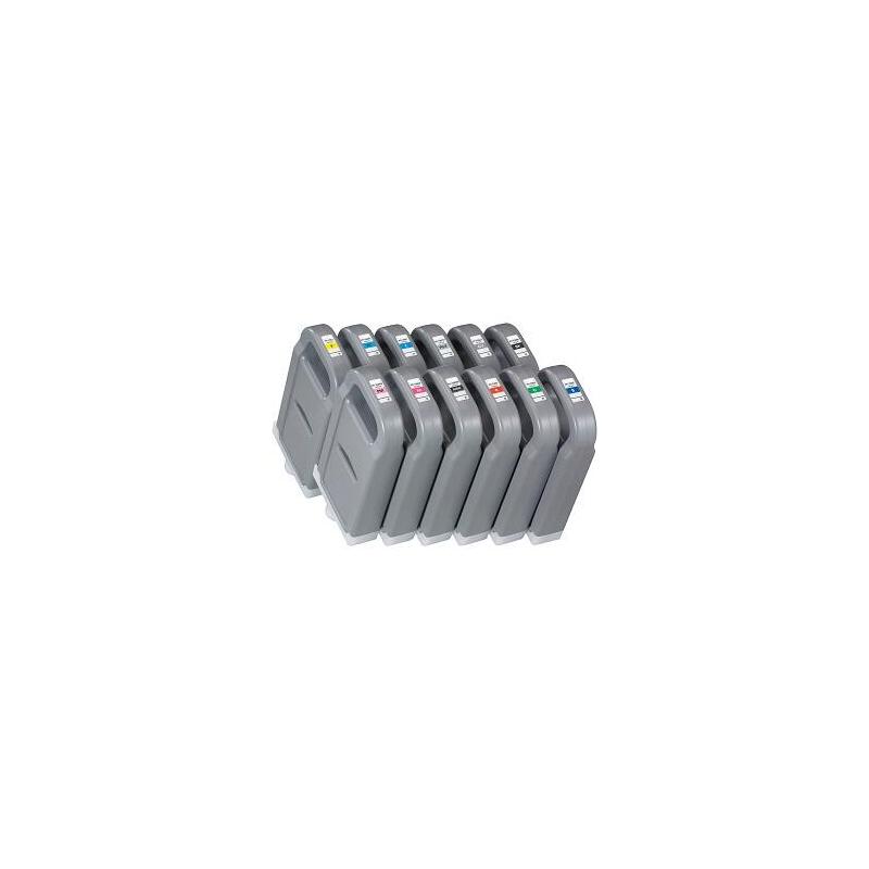Gris Compatible Canon Ipf8300/Ipf8400/Ipf9400-700ml 6690b001 Pfi706gy