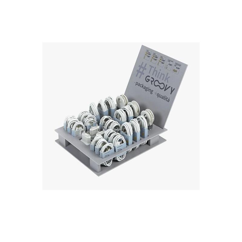 Groovy Expositor De Cables, Auriculares Y Cargadores -29u-