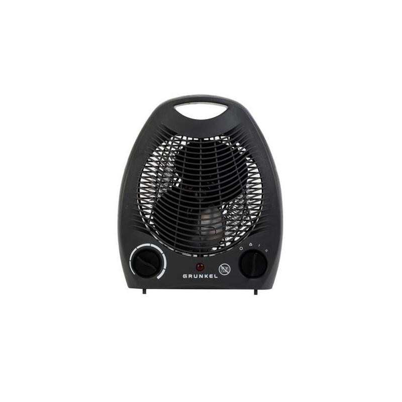 Grunkel Calefactor Con 2 Niveles Potencia Y Asa Negro