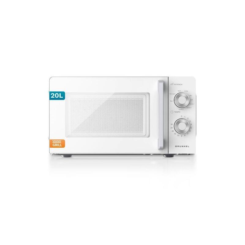 Grunkel Microondas Con Grill 700w 20l Blanco
