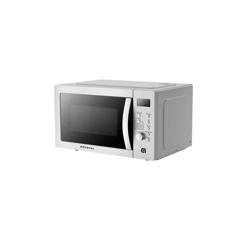 Grunkel Microondas Sin Grill 2200w 28l Metalizado,Con 5 Niveles De Potencia C/ Funcion Freidora Aire