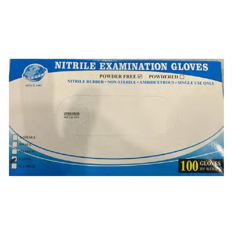 Guantes De Nitrilo Sin Polvo Talla L Caja -100u-