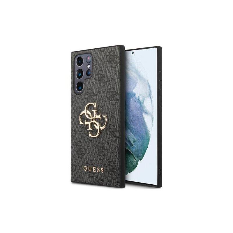 Guess 4g Big Metal Logo - Etui Samsung Galaxy S23 Ultra (Szary)