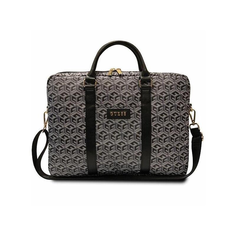 Guess Gcube Stripes Computer Bag - Torba Na Notebooka 16 (Czarny)