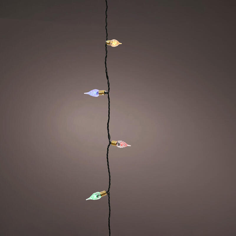 Guirnalda Led Vintage Multicolor Con 8 Funciones Efecto Centello Para Interior 1790cm 493276