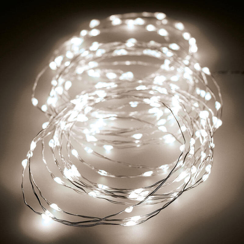 Guirnalda Micro Led Parpadeante 14m 180 Leds Luz Calida