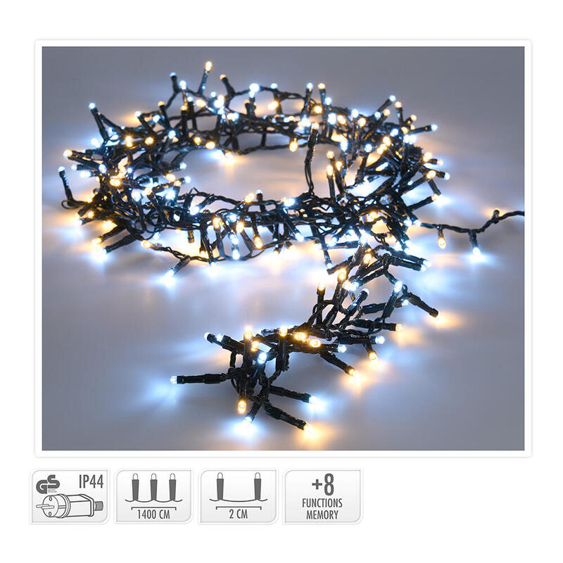 Guirnalda Snake 700 Leds Luz Fria Y Calida 17m