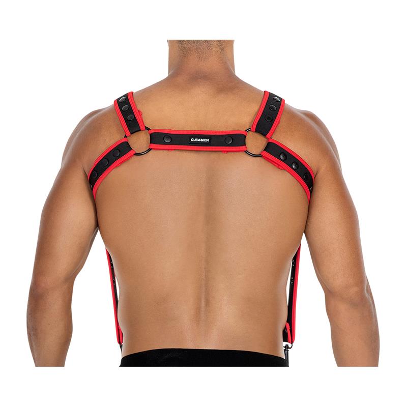 Arnés H4rness05 De Pecho Neon Rojo Talla Única
