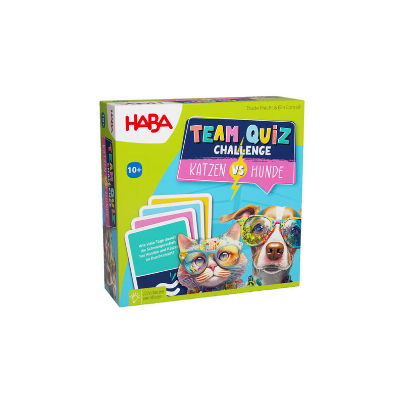 Haba Team Quiz Challenge - Gatos Vs. Perros, Juego De Preguntas 2010894001