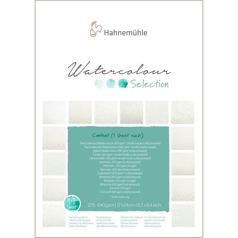 Hahnemühle Aquarell Selection Pad 17 X 24 Cm 14 Sheets